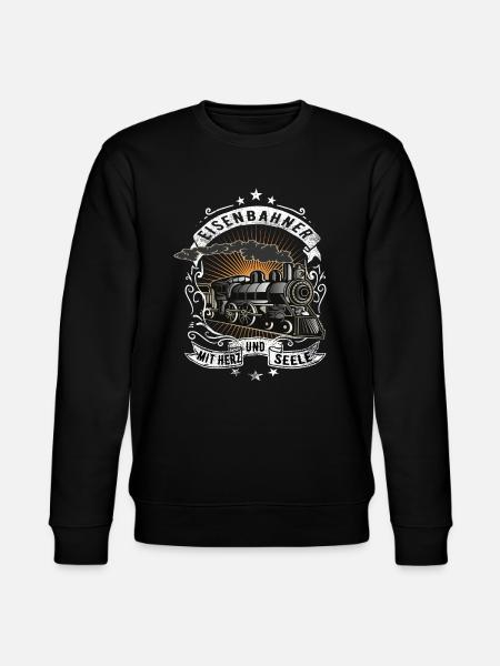 Railroad railway workers - Stanley/Stella CHANGER Unisex Organic Sweatshirt - black