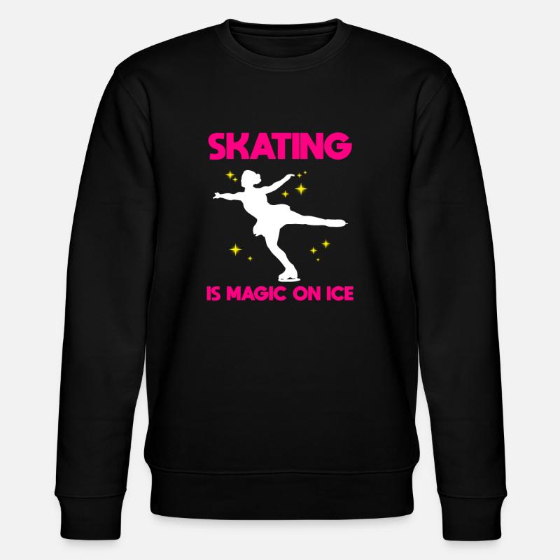 Eiskunstlauf Professioneller Eisläufer - Stanley/Stella Unisex Bio-Sweatshirt CHANGER  - Schwarz
