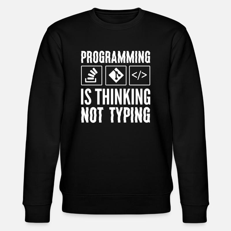 Lustiger Softwareentwickler Computerprogrammierer - Stanley/Stella Unisex Bio-Sweatshirt CHANGER  - Schwarz