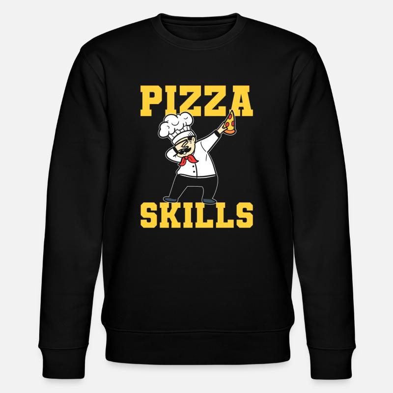 Pizza Skills Pizzabäcker - Stanley/Stella Unisex Bio-Sweatshirt CHANGER  - Schwarz
