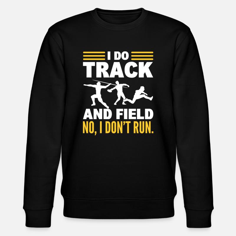 Leichtathletiklauf Leichtathlet - Stanley/Stella Unisex Bio-Sweatshirt CHANGER  - Schwarz