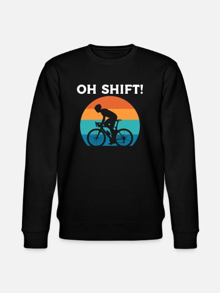Oh Shift Radfahrer - Stanley/Stella Unisex Bio-Sweatshirt CHANGER  - Schwarz