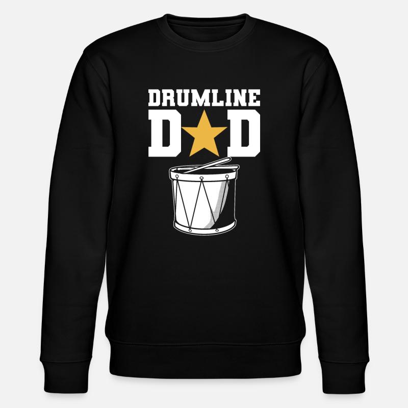 Drum Line Dad Schlagzeugspieler - Stanley/Stella Unisex Bio-Sweatshirt CHANGER - Schwarz
