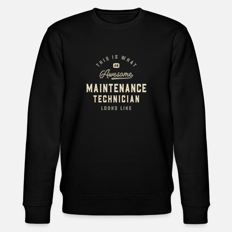 Awesome Maintenance Technician - Stanley/Stella CHANGER Unisex Organic Sweatshirt - black
