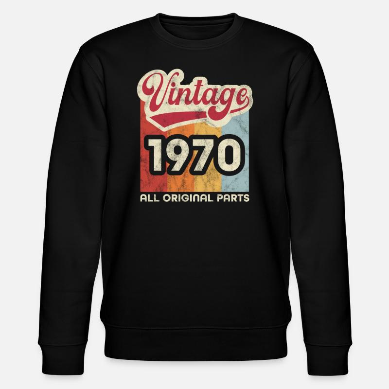Millésime 1970 - Sweat bio CHANGER Stanley/Stella Unisexe - noir