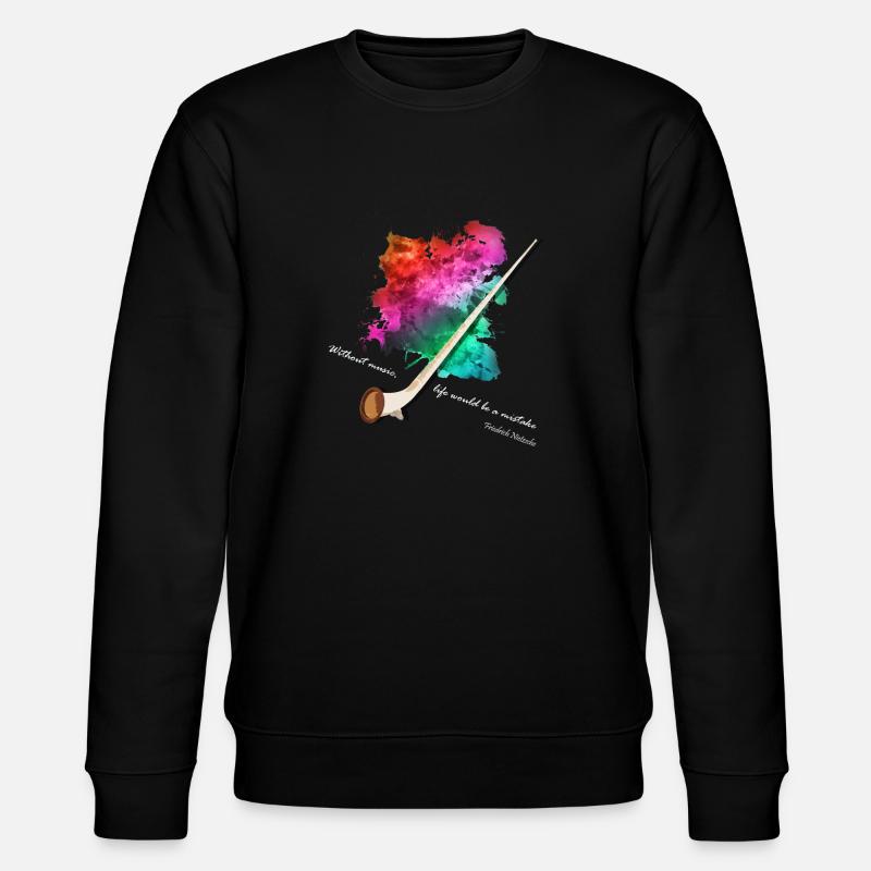 Alphorn - Stanley/Stella Unisex Bio-Sweatshirt CHANGER  - Schwarz