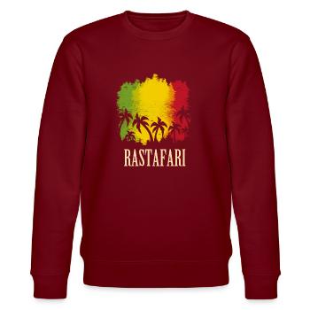 reggae rasta rastafari jamaica - Sweat bio CHANGER Stanley/Stella Unisexe - bordeaux - Devant - Nik (191cm) & Marisol (170cm)