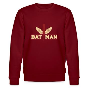 Cricket - Stanley/Stella CHANGER Unisex Organic Sweatshirt - burgundy - Front - Nik (191cm) & Marisol (170cm)