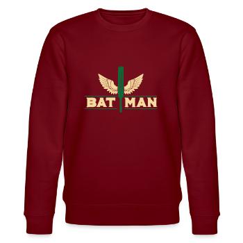 Cricket - Stanley/Stella CHANGER Unisex Organic Sweatshirt - burgundy - Front - Nik (191cm) & Marisol (170cm)