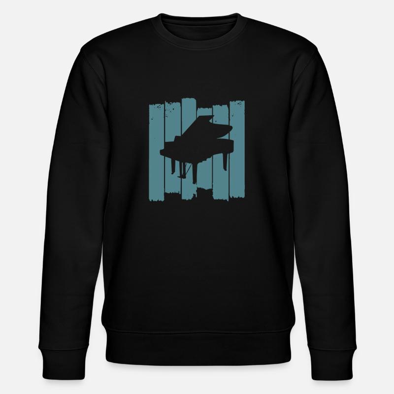 klavier piano - Stanley/Stella Unisex Bio-Sweatshirt CHANGER - Schwarz