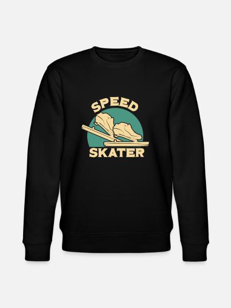 Speed skating skater designs - Stanley/Stella CHANGER Unisex Organic Sweatshirt - black