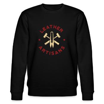 Lederhandwerker - Stanley/Stella Unisex Bio-Sweatshirt CHANGER  - Schwarz - Vorne - Nik (191cm) & Marisol (170cm)