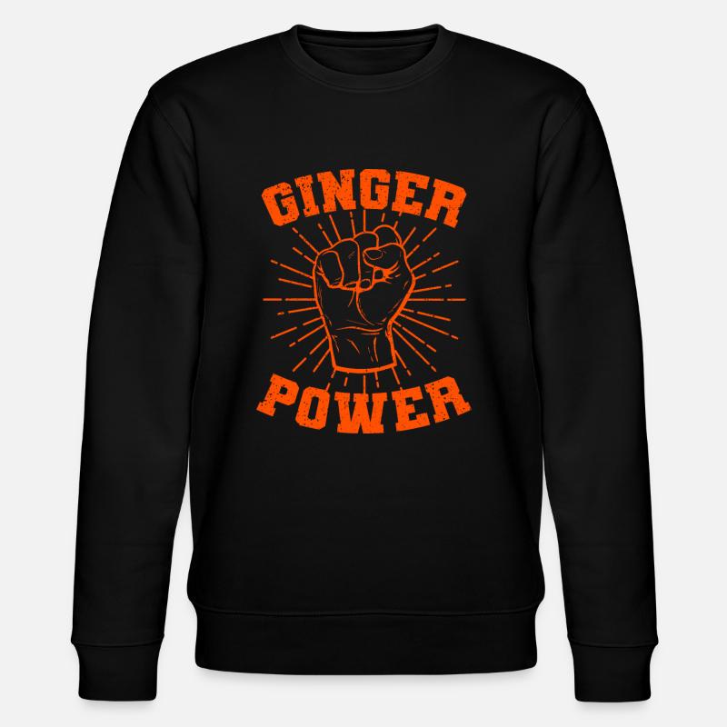Rothaarig Ginger Spruch lustiges Geschenk - Stanley/Stella Unisex Bio-Sweatshirt CHANGER  - Schwarz