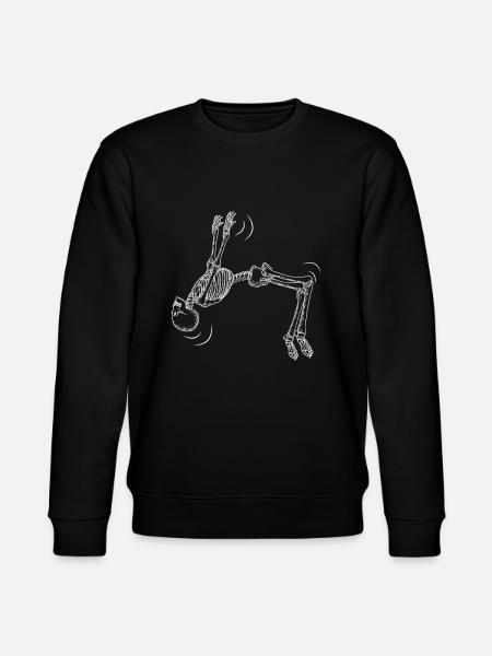Parkour Skeleton Parcour ParcourIng - Stanley/Stella CHANGER Unisex Organic Sweatshirt - black