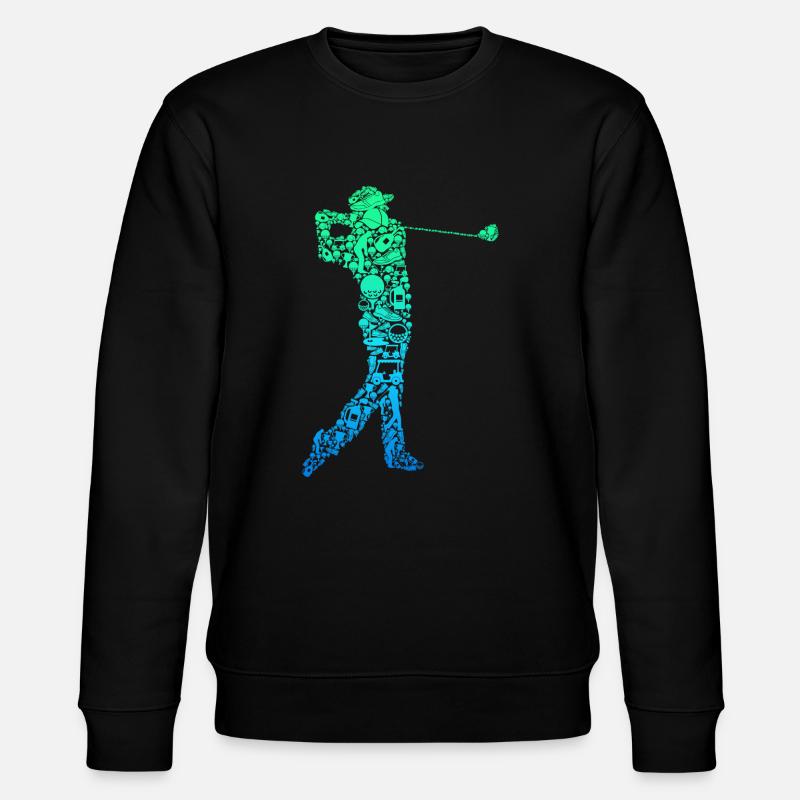 Golf Golfeurs Golfeurs Hommes - Sweat bio CHANGER Stanley/Stella Unisexe - noir