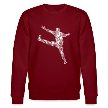 Handball Goalkeeper Handball Players Boys Children - Stanley/Stella CHANGER Unisex Organic Sweatshirt - burgundy - Front - Nik (191cm) & Marisol (170cm)