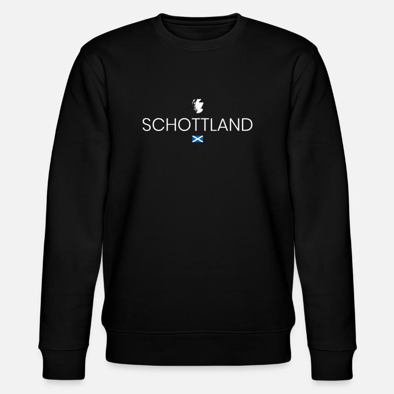 Schottland Reise - Stanley/Stella Unisex Bio-Sweatshirt CHANGER  - Schwarz