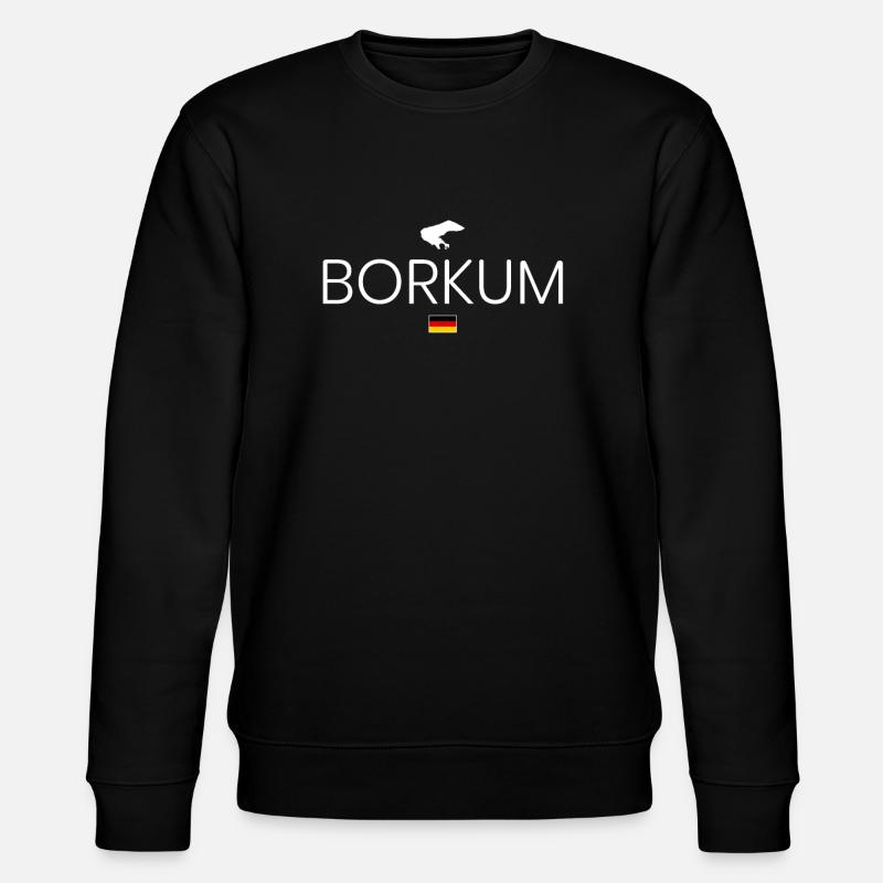 Borkum Reise - Stanley/Stella Unisex Bio-Sweatshirt CHANGER  - Schwarz