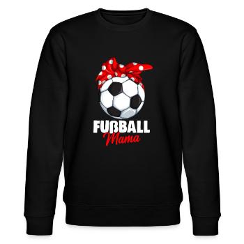 Fußball Mama Fußballer Mutter - Stanley/Stella Unisex Bio-Sweatshirt CHANGER  - Schwarz - Vorne - Nik (191cm) & Marisol (170cm)
