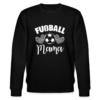 Fußball Mama - Stanley/Stella Unisex Bio-Sweatshirt CHANGER  - Schwarz - Vorne - Nik (191cm) & Marisol (170cm)