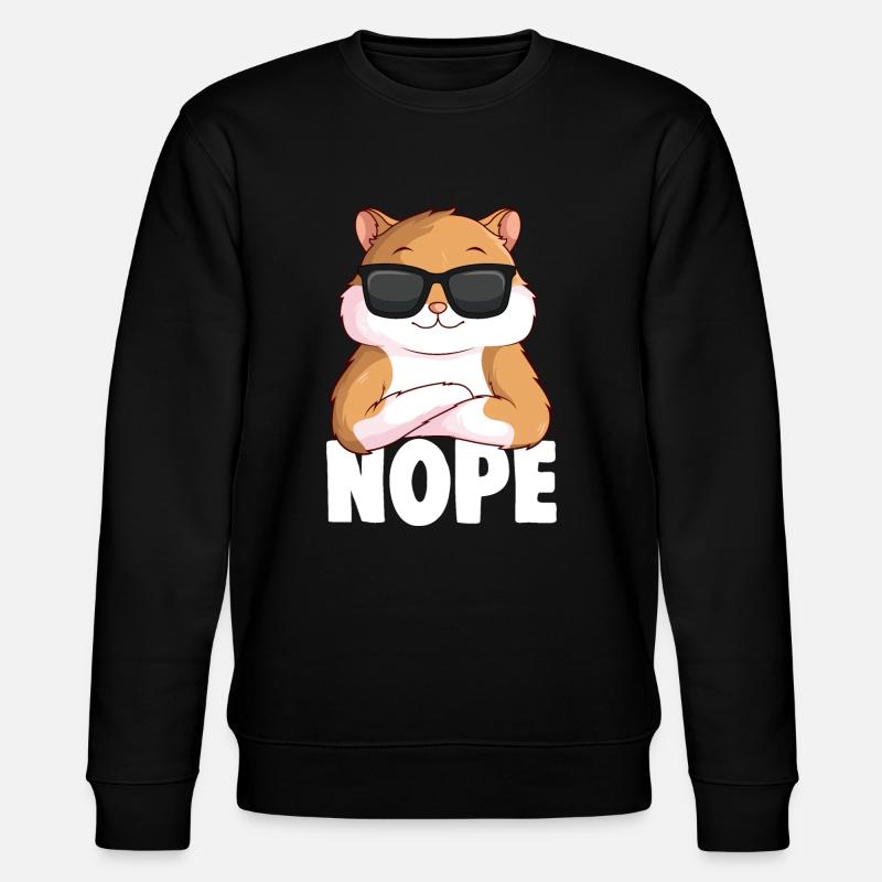 Hamster Garçons Filles Dames - Sweat bio CHANGER Stanley/Stella Unisexe - noir