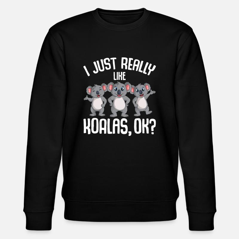 Koala Lovers - Stanley/Stella CHANGER Unisex Organic Sweatshirt - black