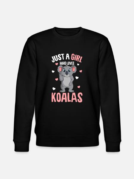 Koala Mädchen - Stanley/Stella Unisex Bio-Sweatshirt CHANGER  - Schwarz