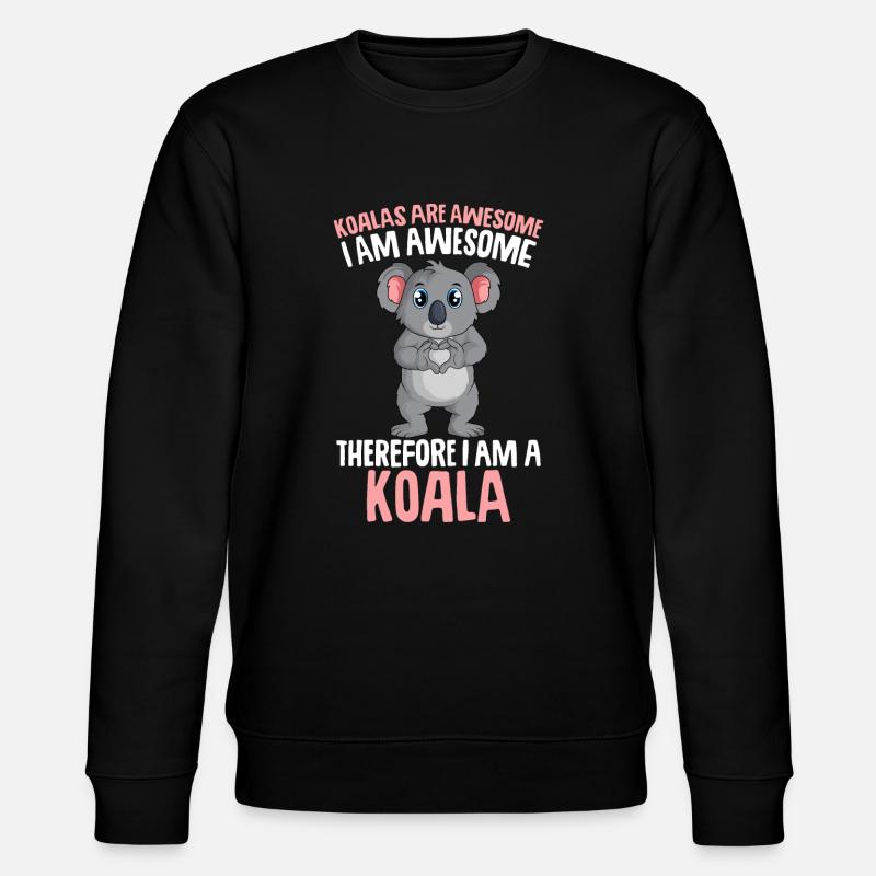Koala - Stanley/Stella Unisex Bio-Sweatshirt CHANGER  - Schwarz