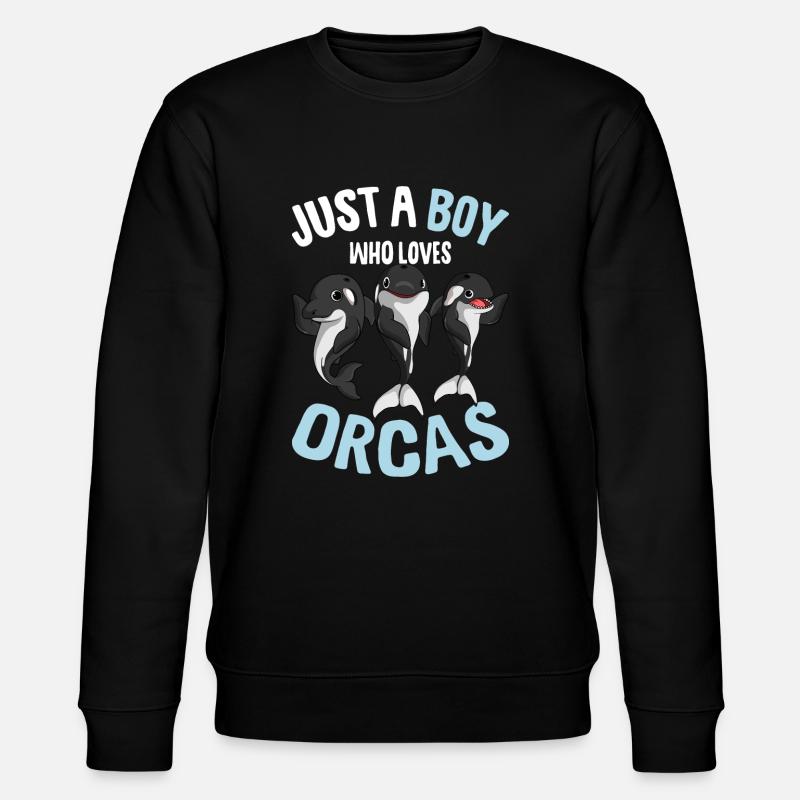 Orca boy - Stanley/Stella CHANGER Unisex Organic Sweatshirt - black