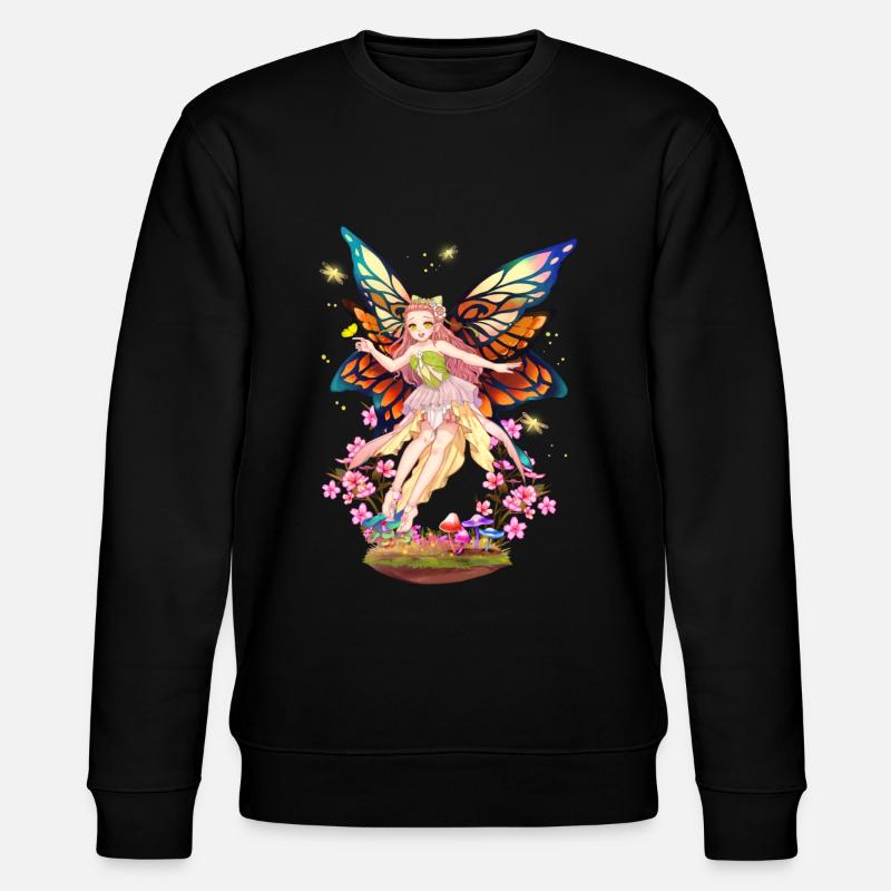 Feenfrau Yôsei - Stanley/Stella Unisex Bio-Sweatshirt CHANGER  - Schwarz