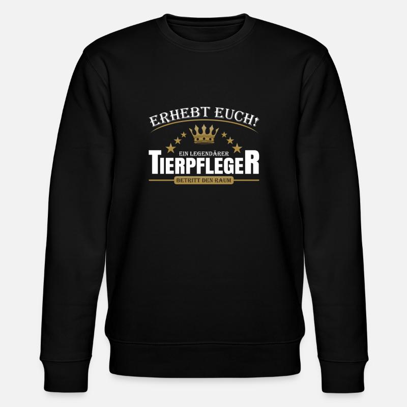 Tierpfleger - Stanley/Stella Unisex Bio-Sweatshirt CHANGER  - Schwarz