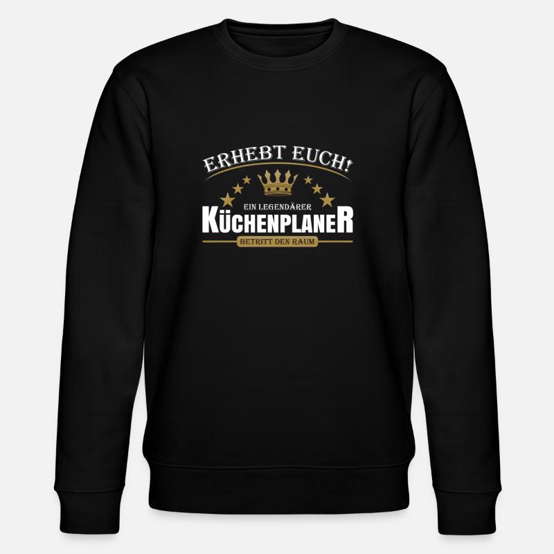 Küchenplaner - Stanley/Stella Unisex Bio-Sweatshirt CHANGER - Schwarz