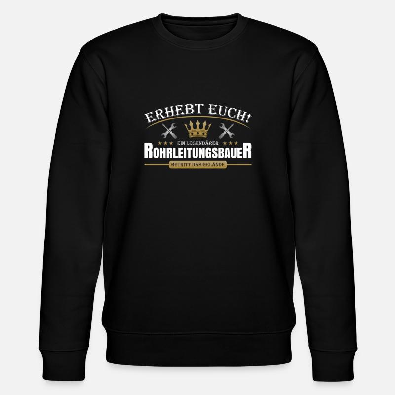 Rohrleitungsbauer - Stanley/Stella Unisex Bio-Sweatshirt CHANGER  - Schwarz