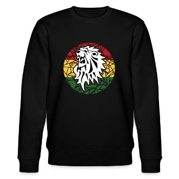 Reggae Lion Head Musicien Jamaïque Musicien Musikverein - Sweat bio CHANGER Stanley/Stella Unisexe - noir - Devant - Nik (191cm) & Marisol (170cm)
