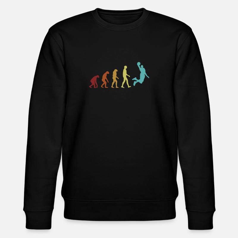Basketball Evolution Retro Basketball Player - Sweat bio CHANGER Stanley/Stella Unisexe - noir