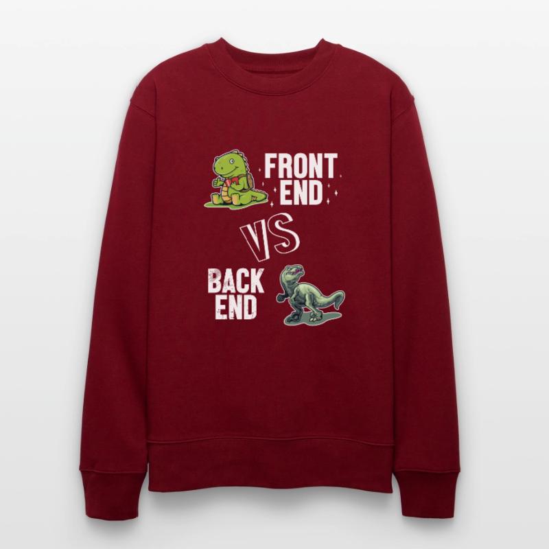 Frontend vs. Backend Developer Developer Coder Stanley/Stella Unisex Bio-Sweatshirt CHANGER 