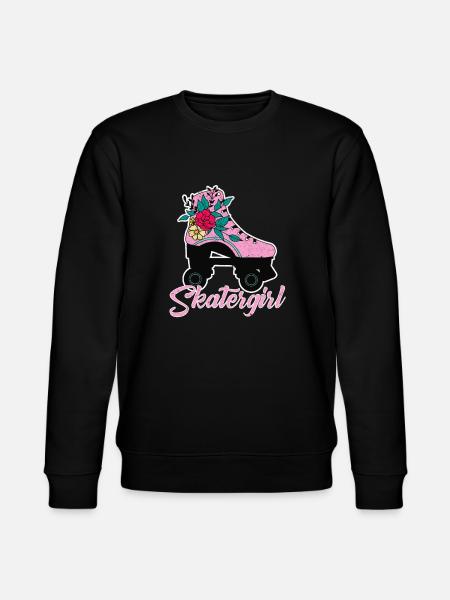 Skatergirl - Roller skate design - Stanley/Stella CHANGER Unisex Organic Sweatshirt - black