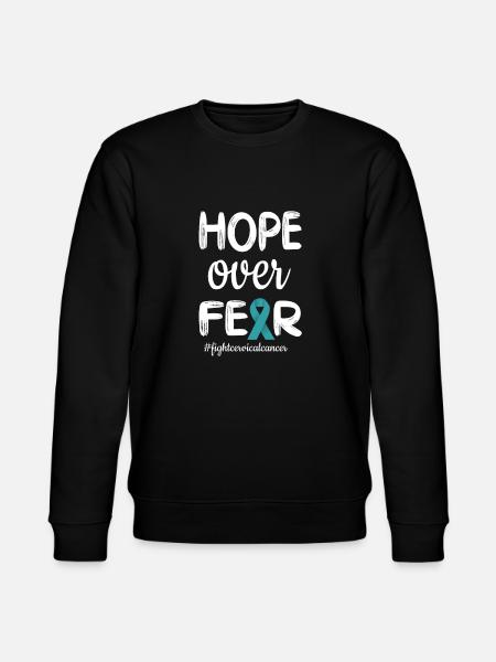 Gebärmutterhalskrebs Kämpferin Krebs Bewusstsein - Stanley/Stella Unisex Bio-Sweatshirt CHANGER - Schwarz