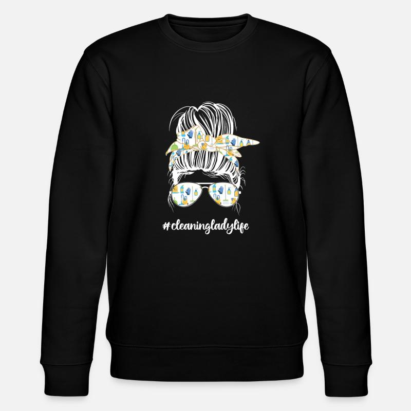 Femme de ménage Ménage - Sweat bio CHANGER Stanley/Stella Unisexe - noir