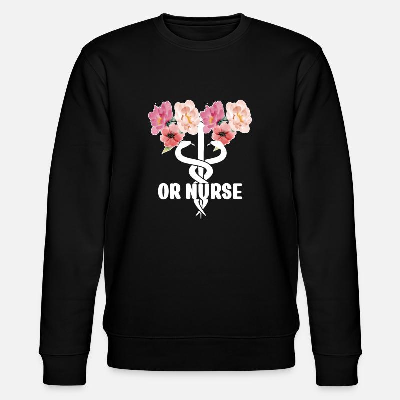 OP-Schwester Operationsschwester Krankenpflegerin - Stanley/Stella Unisex Bio-Sweatshirt CHANGER  - Schwarz