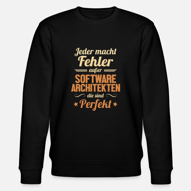 Software Architekten sind Perfekt Software - Stanley/Stella Unisex Bio-Sweatshirt CHANGER  - Schwarz