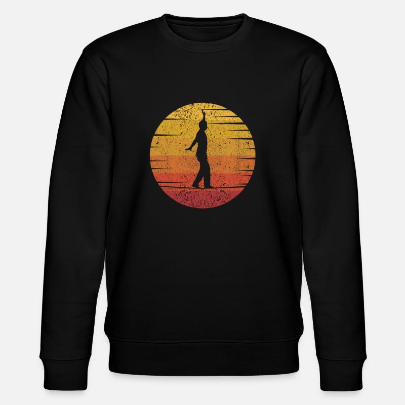 Slackliner Trickline Trainer Monkey Profis - Stanley/Stella CHANGER Unisex Organic Sweatshirt - black