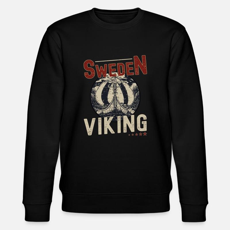 Schweden Wikinger - Stanley/Stella Unisex Bio-Sweatshirt CHANGER  - Schwarz