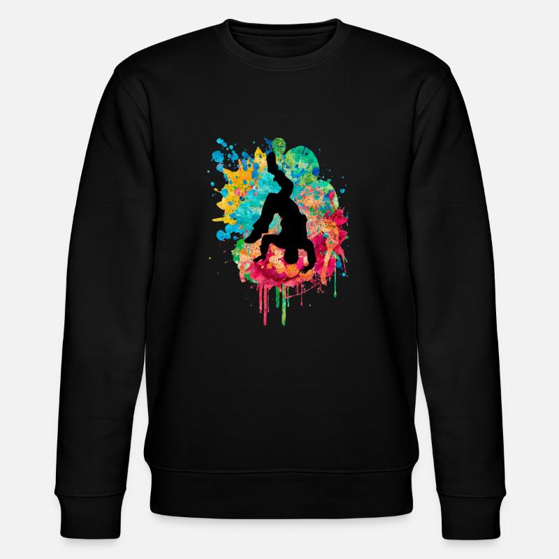 Breakdancer - PopArt Style - Stanley/Stella Unisex Bio-Sweatshirt CHANGER  - Schwarz