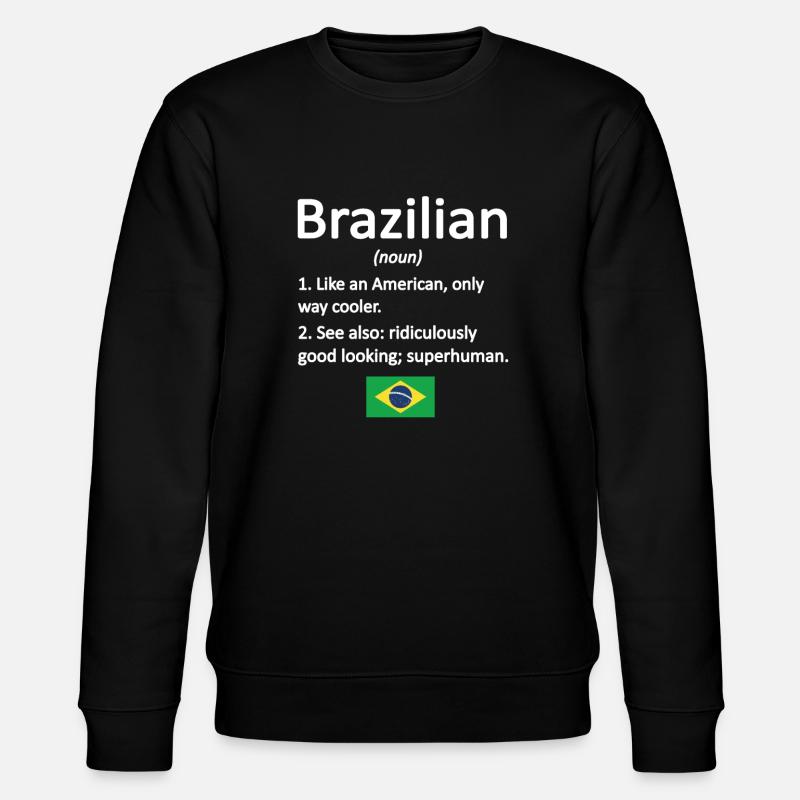 Brésil Brésil Racines brésiliennes - Sweat bio CHANGER Stanley/Stella Unisexe - noir