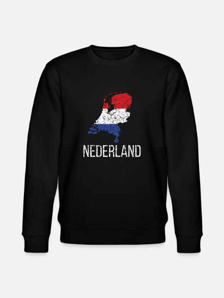 Dutch Netherlands Dutch roots - Stanley/Stella CHANGER Unisex Organic Sweatshirt - black
