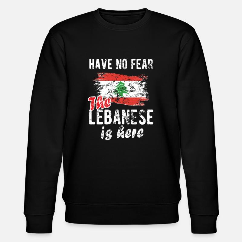 Stolzer Libanese Libanon Libanesische Flagge - Stanley/Stella Unisex Bio-Sweatshirt CHANGER - Schwarz