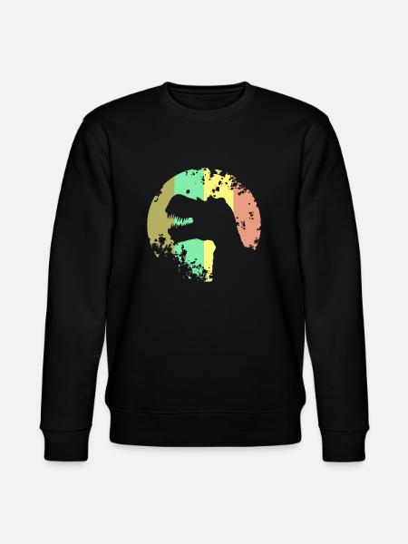 Dinosaur T-Rex Design - Stanley/Stella CHANGER Unisex Organic Sweatshirt - black
