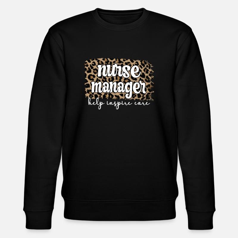 Oberschwester Krankenschwester Manager Geschenk - Stanley/Stella Unisex Bio-Sweatshirt CHANGER  - Schwarz