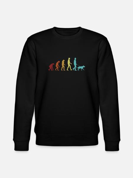 Dog Evolution Vierbeiner Wauwau Rüde - Stanley/Stella Unisex Bio-Sweatshirt CHANGER  - Schwarz